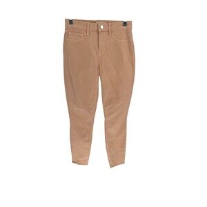 L'Agence Jeans Women's Size 24 Petal Pink Margot Skinny Cotton Blend